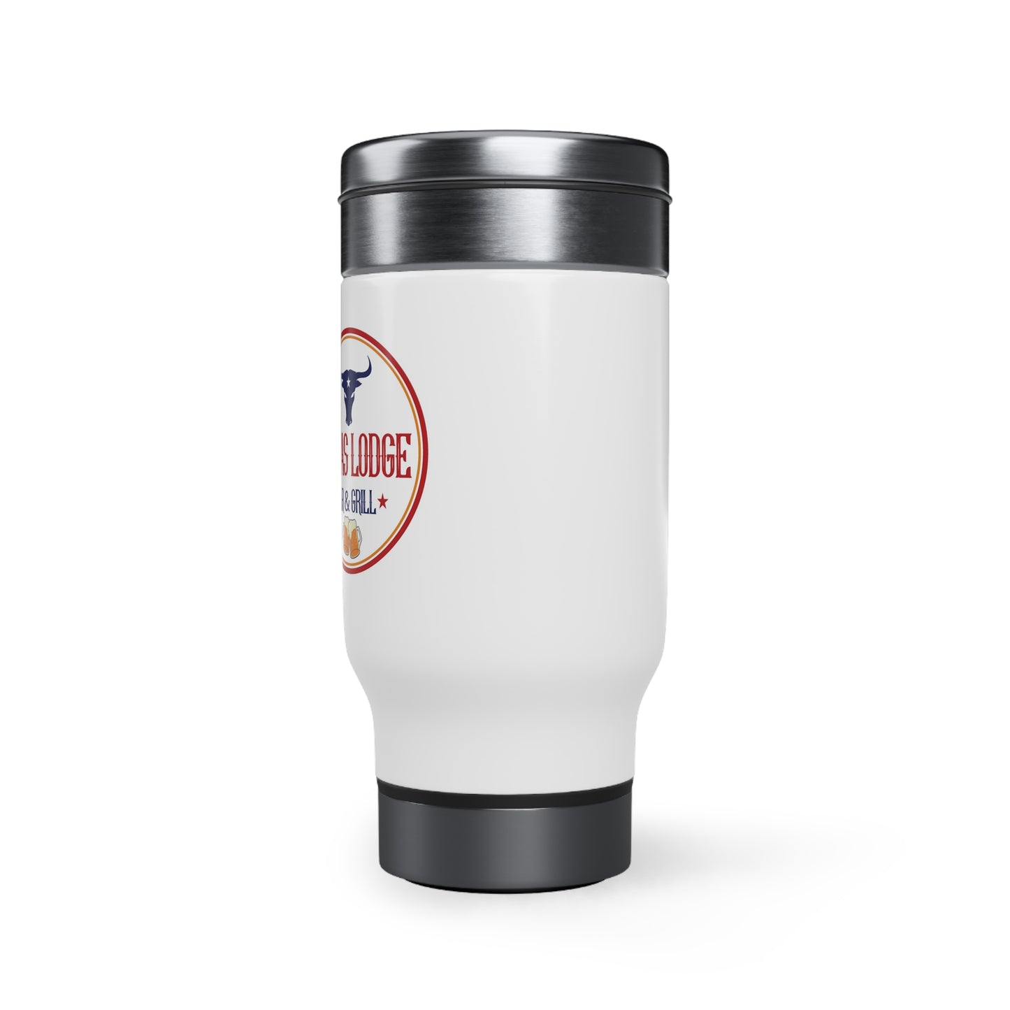 Stainless Steel Travel Mug with Handle, 14oz