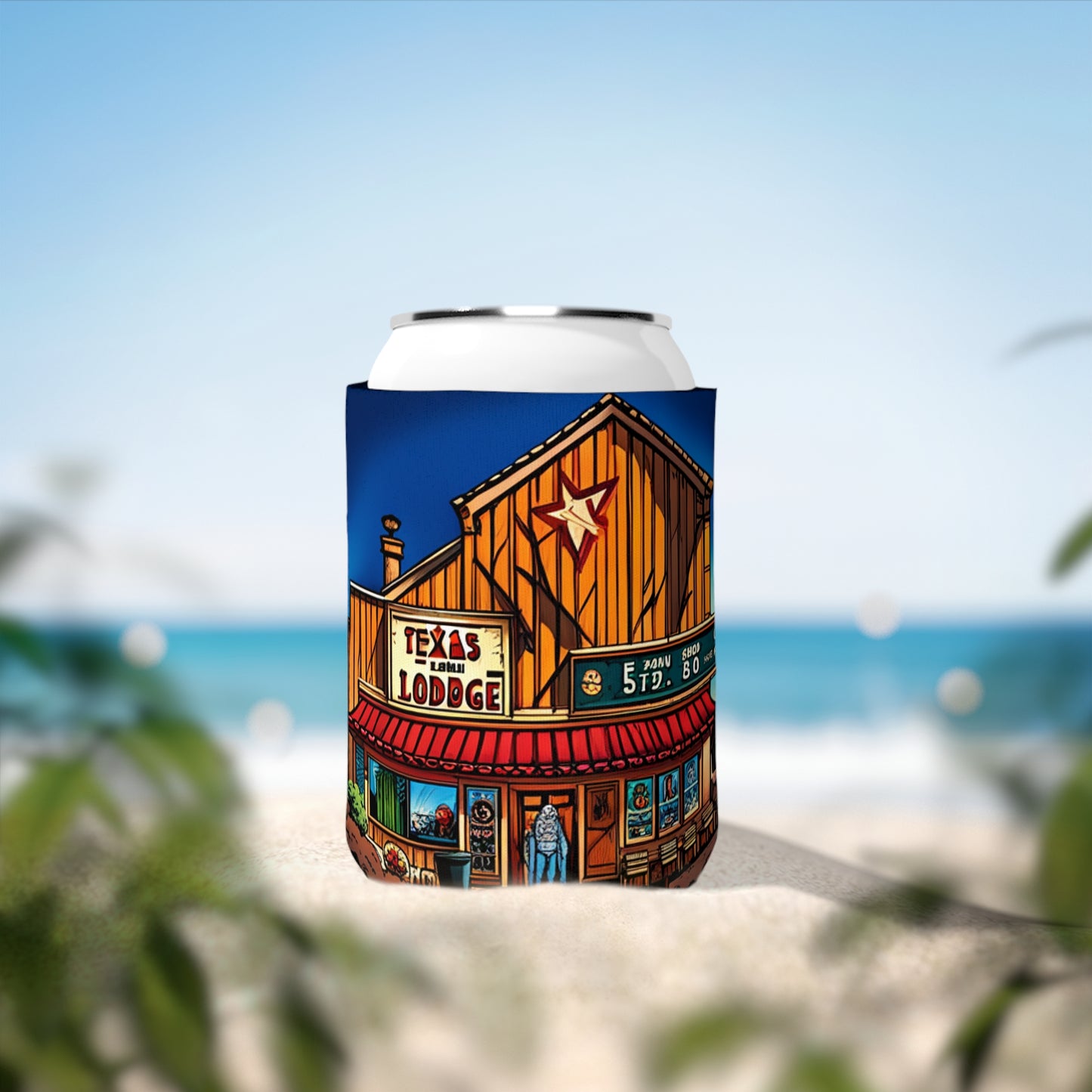 Texas Lodge Beer Cooler Sleeve