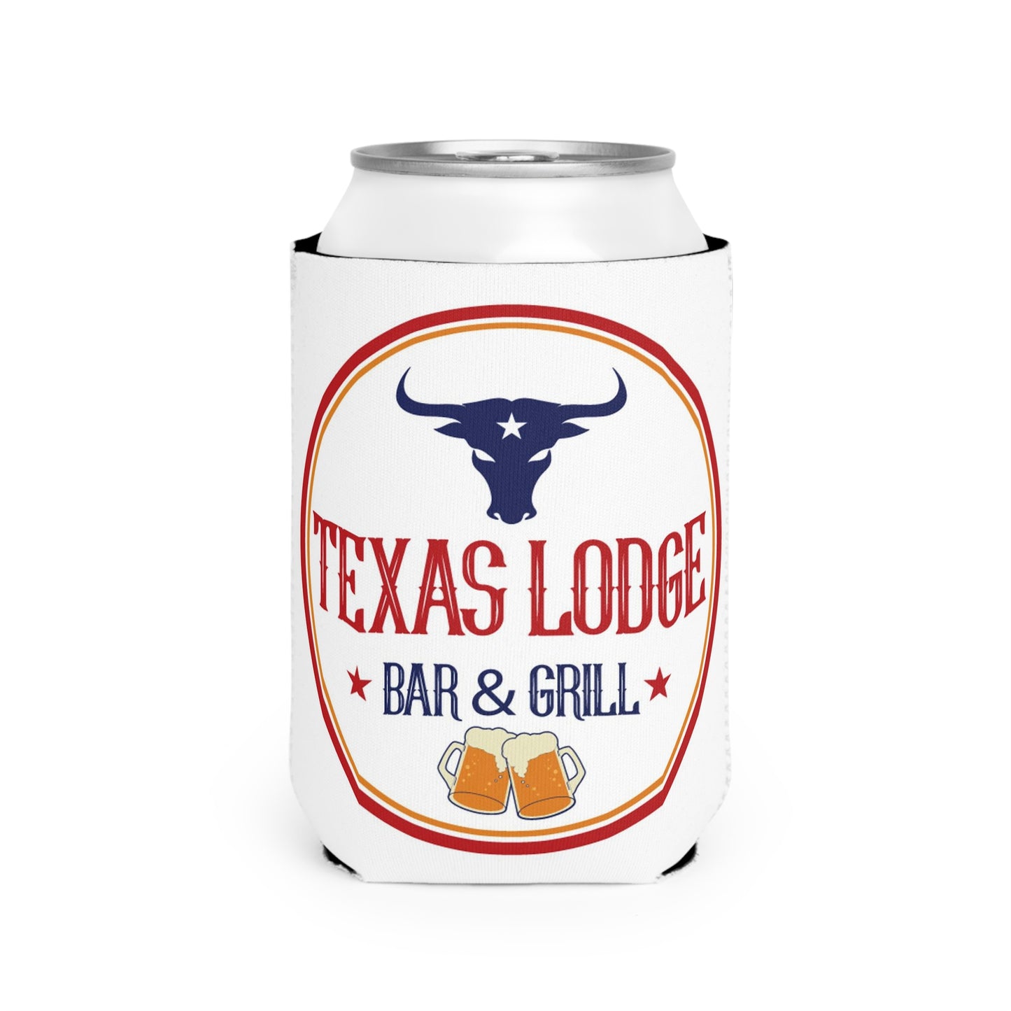 Texas Lodge Beer Cooler Sleeve with Logo